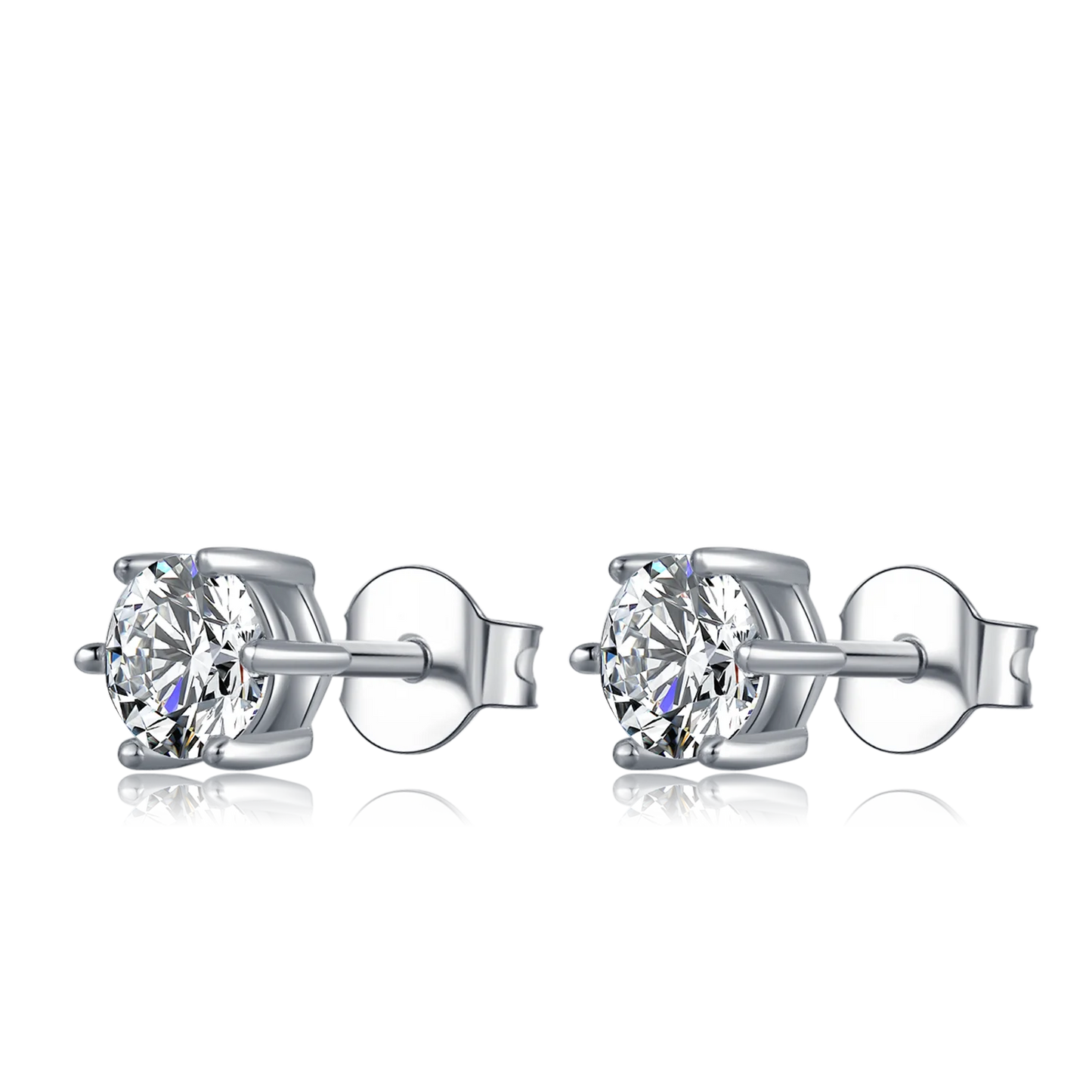 Dazzling Moissanite Earrings 925 Sterling Silver Trendy Cute Snowflake Stud Earrings for Women Fine Jewelry